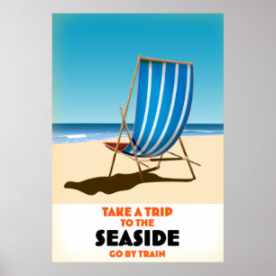 Poster Faire un voyage au bord de la mer