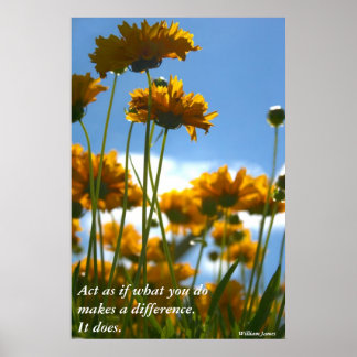 Poster Faire une différence