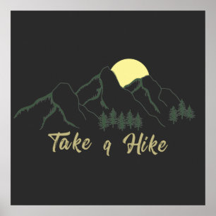 Poster faire une randonnée explorer en plein air