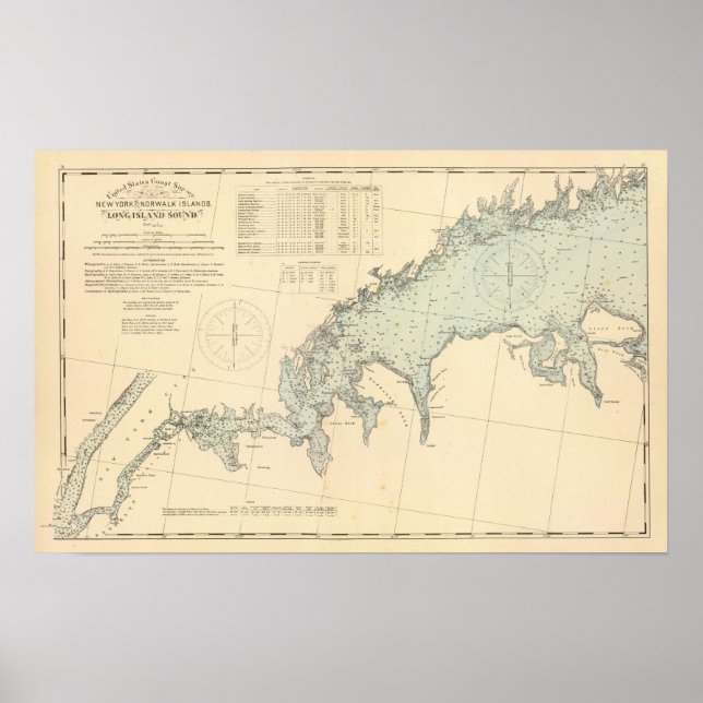 Poster Fairfield County Connecticut, Long Island NY (Devant)