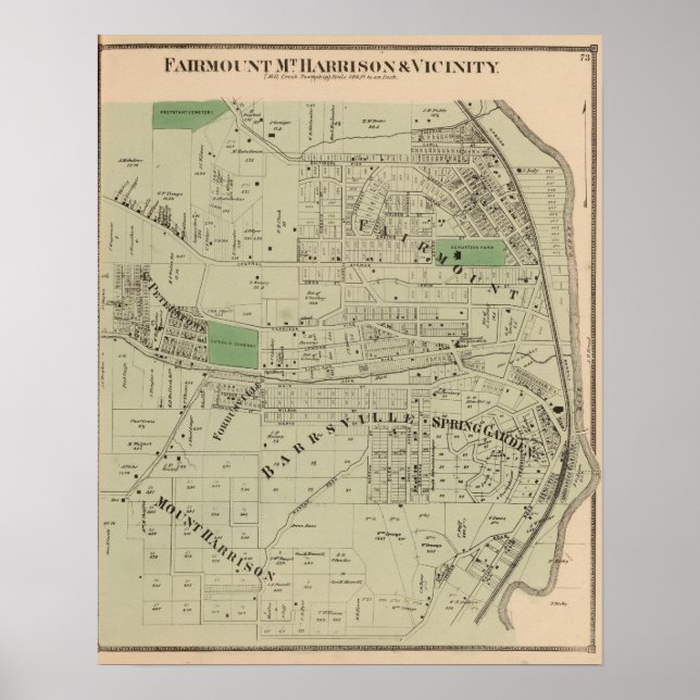 Poster Fairmount, Mt Harrison, Ohio (Devant)