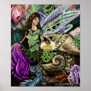 Poster Fairy and Newt Friends