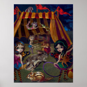 Poster Fairy Circus ART IMPRIMER imaginaire féeries carna