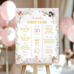 Poster Fairy First Floral Garden Anniversaire Jalon Jalon