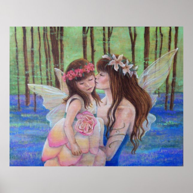 Poster Fairy Kisses ART IMPRIMER Mère et fille (Devant)