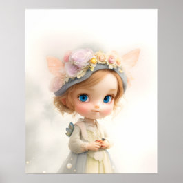 Poster Fairy Tale Princesse des papillons