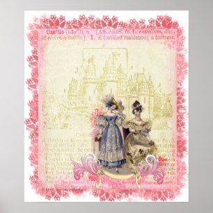 Poster Fairytale Castle Whimsical & Elegant Print