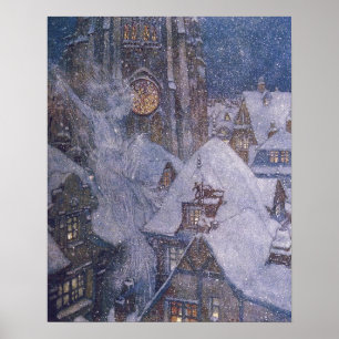 Poster Fairytale Snow Queen par Edmund Dulac Imprimer