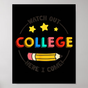 Poster Fais attention à l'université, voici l'étudiant qu