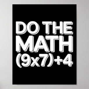 Poster Fais Le Calcul 67 Drôle Six Sept Mème