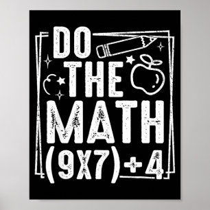 Poster Fais Le Calcul 67 Meme 6 7 Drôle Six Sept Femmes 