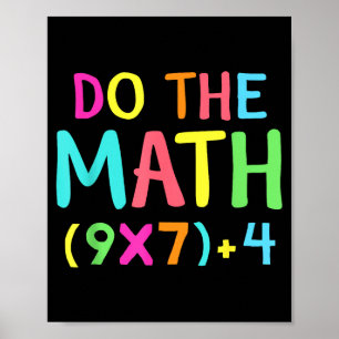 Poster Fais Le Calcul 67 Mème Drôle Six Sept Hommes Femme