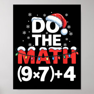 Poster Fais Le Calcul Mème 6 7 Humour De Noël Drôle