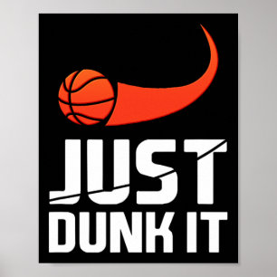 Poster Fais-Le ! Joueur de basket-ball Slam Dunk Cadeau