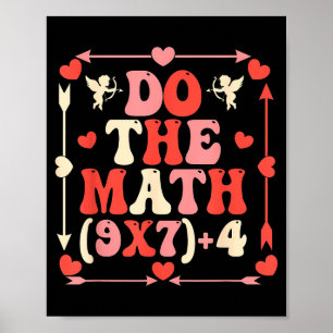 Poster Fais l'équation mathématique Saint-Valentin Prof d