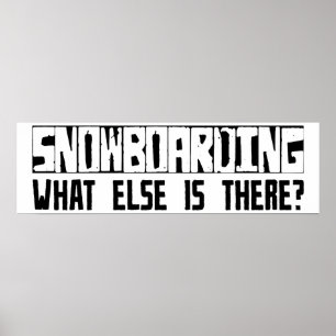 Poster Faisant du surf des neiges quoi encore est là ?