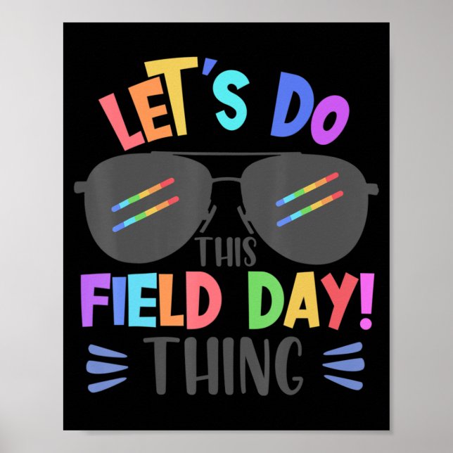 Poster Faisons ce champ de jour Chose Couleurs Citation S (Devant)