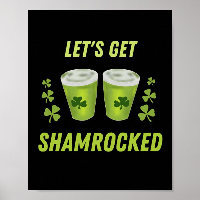 Poster Faisons-nous fêter la Saint-Patrick (Devant)