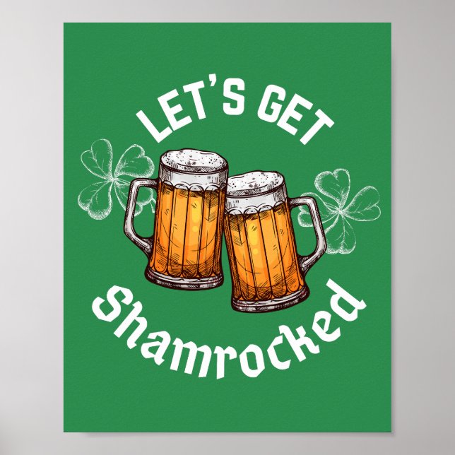 Poster Faisons-nous fêter la Saint-Patrick (Devant)