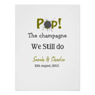 Poster Faisons sauter le champagne nous faisons toujours