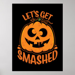 Poster Faisons tomber Tipsy Halloween Jack-O’-Lantern