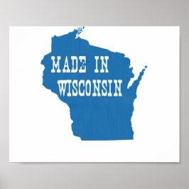 Poster Fait Dans Le Wisconsin