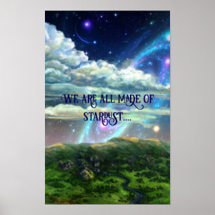 Poster Fait de poussière d'étoile - art cosmique