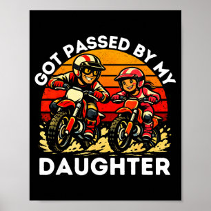 Poster Fait Pédalé Par Mon Vélo Tout Terrain De Fille Mot