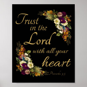 Poster Faites confiance à l'Éternel avec tout votre coeur
