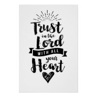 Faites confiance au Seigneur avec tout votre coeur