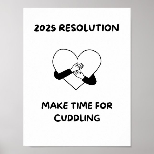 Poster FAITES DU TEMPS POUR CUDDLING Love citations Poste (Devant)