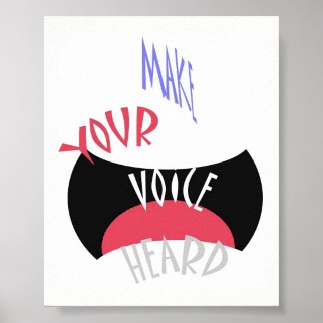 Poster Faites Entendre Votre Voix Mini (Devant)