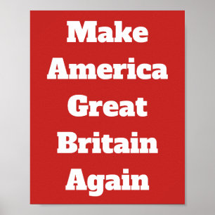 Poster Faites l'affiche de l'Amérique Grande-Bretagne