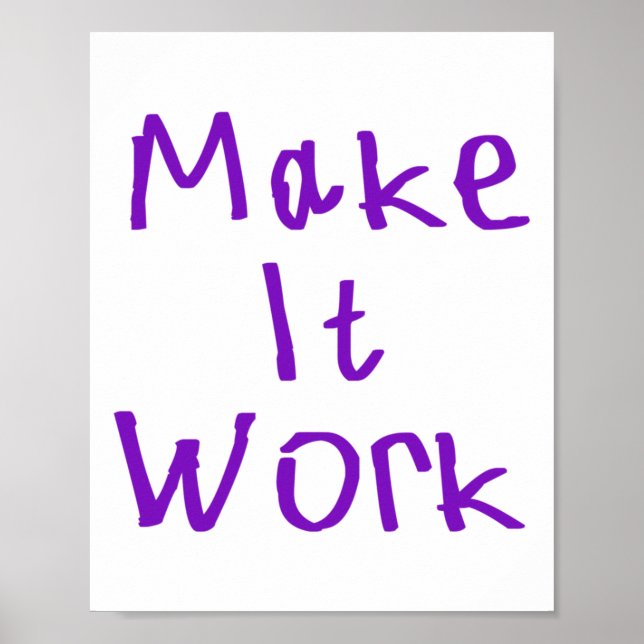 Poster Faites-le fonctionner Sticker2 (Devant)