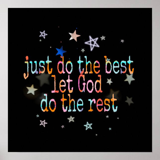 Poster faites le meilleur (Devant)