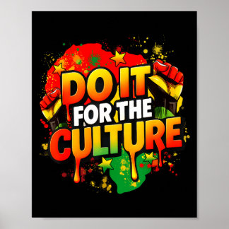Poster Faites-le pour la culture Mois de l'histoire des N