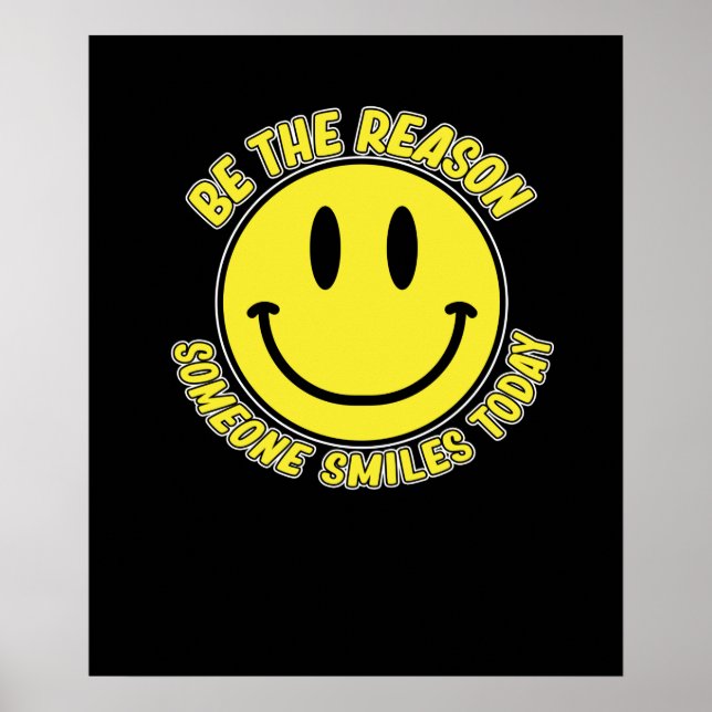 Poster Faites sourire quelqu'un Anti-harcèlement de la ge (Devant)