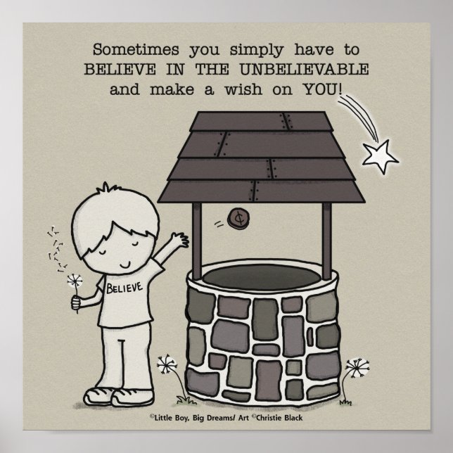 Poster Faites un voeu sur vous ! (Devant)