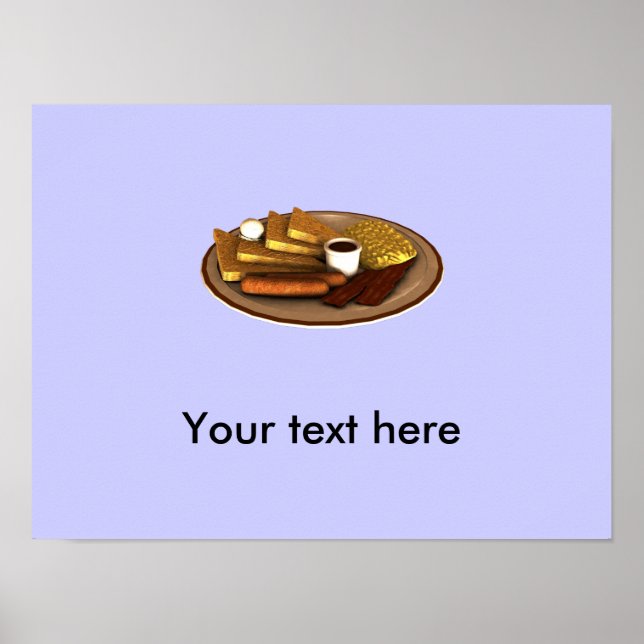 Poster Faites votre propre avertissement d'allergie (Devant)