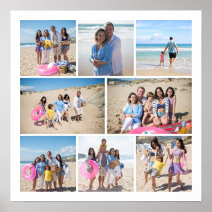 Poster Faites votre propre collection de 8 photos personn
