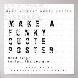 Poster Faites votre propre soumission personnalisée