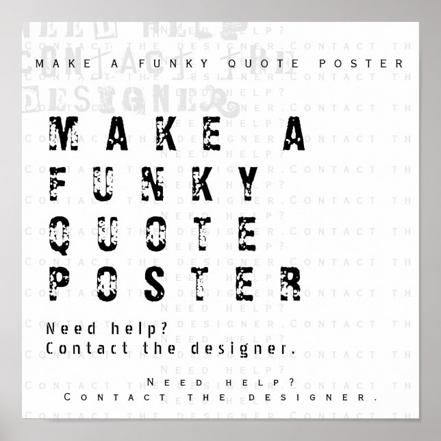 Poster Faites votre propre soumission personnalisée (Devant)