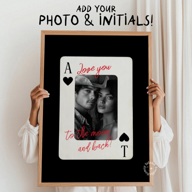 Poster Faites-vous aimer vos propres couples à Moon Poker (Make Your Own Couples Love you to the Moon Poker Poster)