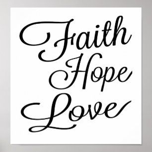 Poster Faith Hope Love