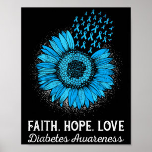 Poster Faith Hope Love Débardeur de sensibilisation au di