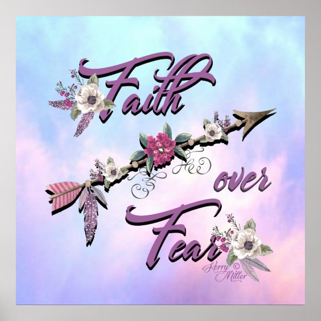 Poster Faith Over Fear (Devant)