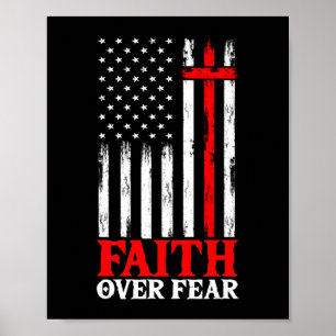 Poster Faith Over Fear Cool Christian
