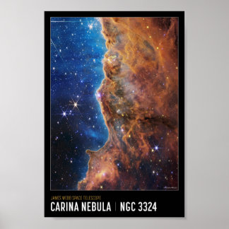 Poster Falaises cosmiques James Webb NASA Espace éducatif