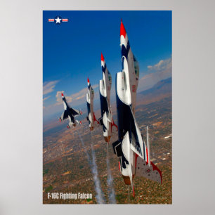 POSTER FALCON DE COMBAT F-16C