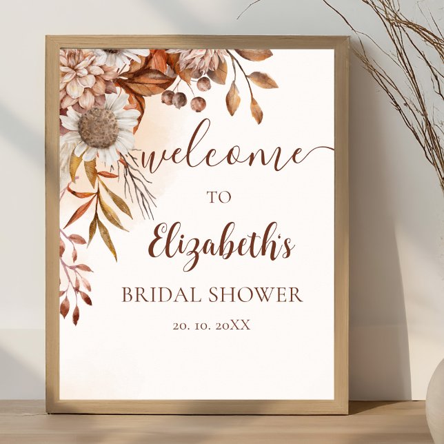 Poster Fall Birdal Shower Boho Style (Créateur téléchargé)